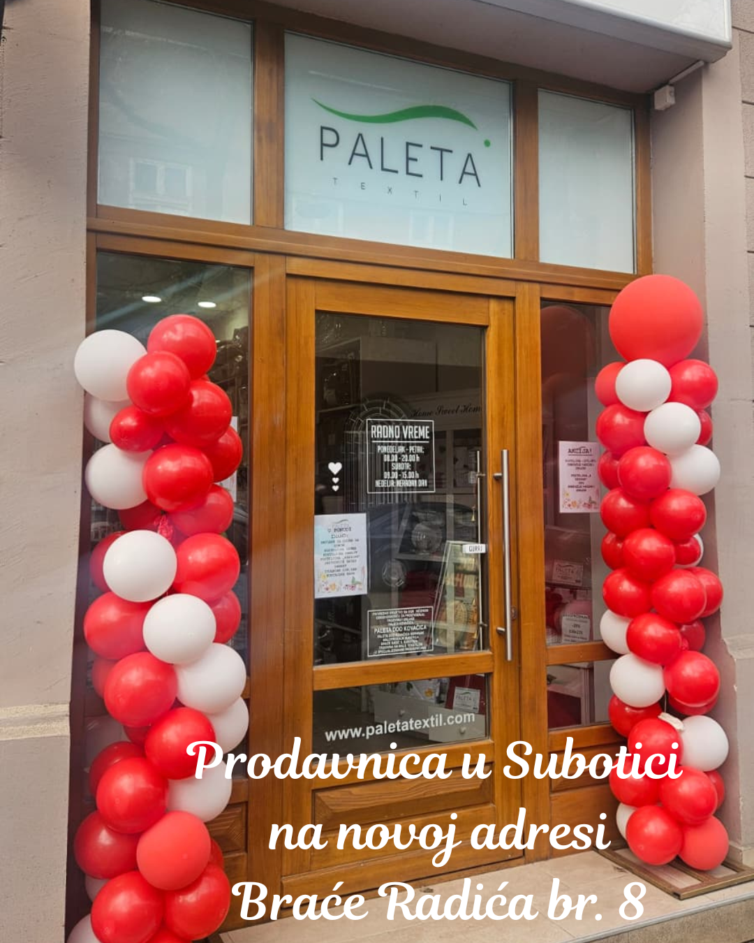 Prodavnica u Subotici na novoj adresi Braće Radića br. 8